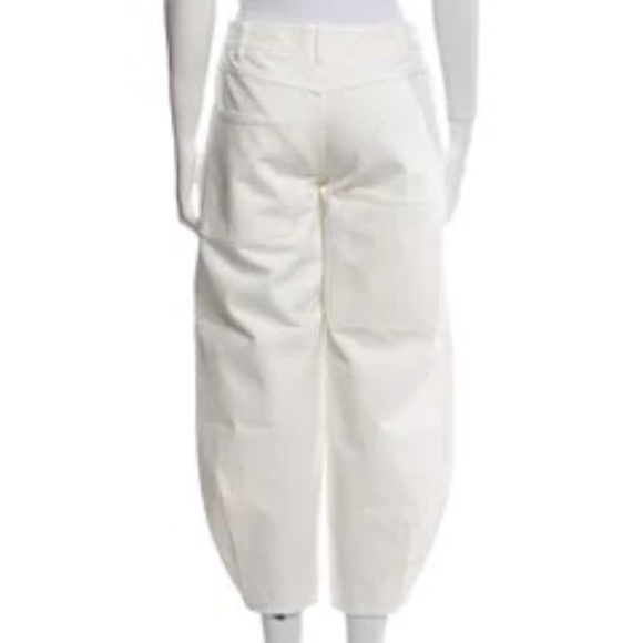 Tibi Mid Rise Straight Side - Pleat Jeans - Picture 2 of 3